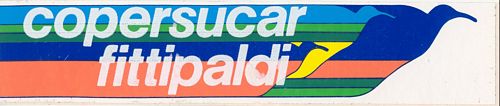 Copersucar Fittipaldi Sticker (24cm x 5cm)