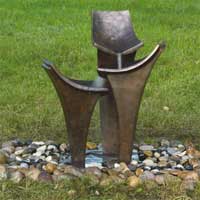 Copper Nails Water Feature