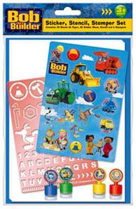 Create your own Bob the Builder designs with this gift set containing stickers stencil and stampers