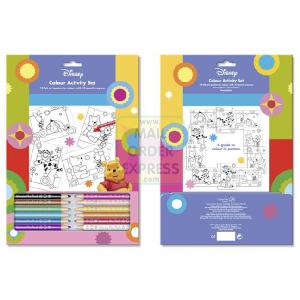 Character A4 colouring set containing all you need for hours of colouring fun