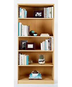Size (H)171, (W)80, (D)39.3cm.Particle board.Beech effect.4 internal shelves, 3 of which are adjusta