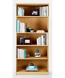 Size (H)171, (W)80, (D)39.3cm.Particle board.Beech effect.4 internal shelves, 3 of which are adjusta