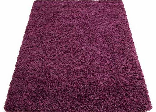 Unbranded Corfu Plum Shaggy Rug - 150cm x 80cm