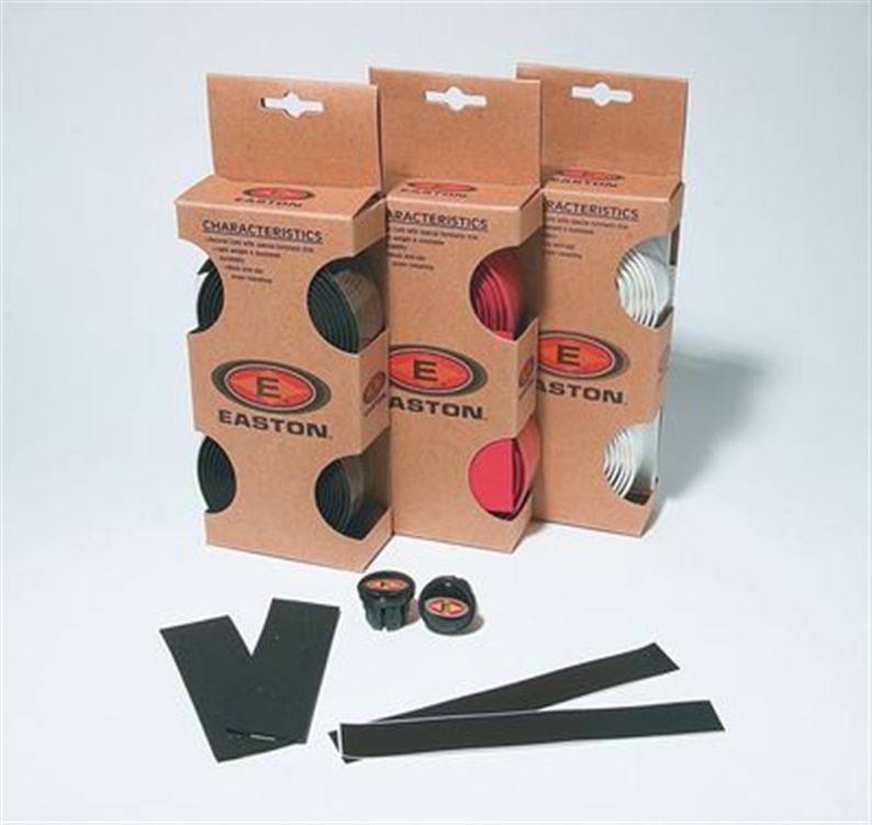 The finishing touch. Comfortable padded tape with Easton logos on the surface and on the end plugs
