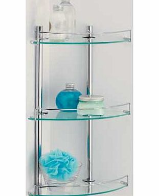 Unbranded Corner Glass and Wire Rack