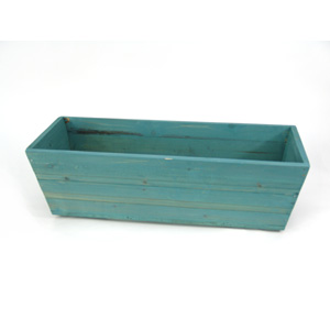 Unbranded Cornflower Blue Wooden Window Box  Medium Size