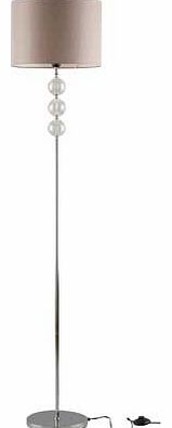Unbranded Corsica Crackle Ball Floor Lamp - Silver
