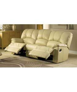 Unbranded Cosenza Large Recliner Sofa - Ivory