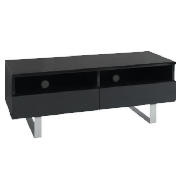 This TV unit from the Costilla range is made from lacquered wood with a black high gloss finish. Thi
