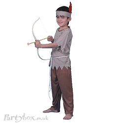 Costume - Indian Boy - Top/Pants/Headband - Medium (130cm)