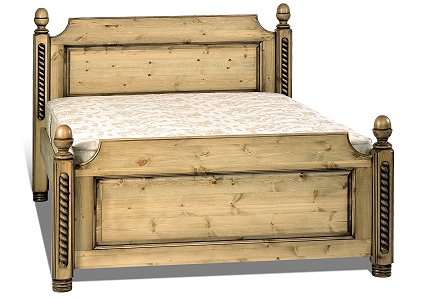 Cottage High Footend Bed - Double