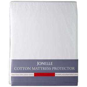 Cotton Anti-Allergy Mattress Protector- Double