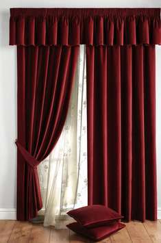 Unbranded COTTON VELVET LINED CURTAINS