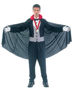 A great priced Dracula costume. Comprises of cape, top and medallion. Add the dracula teeth and wig 