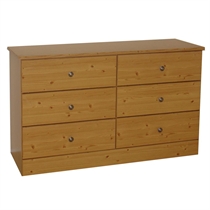 Unbranded Country 6 Drawer Chest Pine Effect