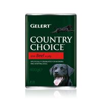Unbranded Country Choice Dog Food Beef 12 x 400g