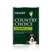 Unbranded Country Choice Dog Food Rabbit 12x 400g