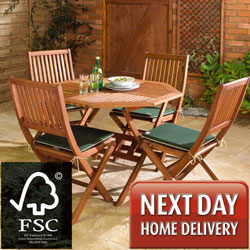 Unbranded Country FSC 110cm Hardwood Garden Furniture Set