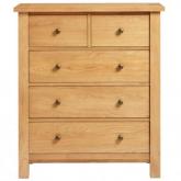 Unbranded Country Oak 5 Drawer Chest