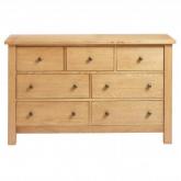 Unbranded Country Oak 7 Drawer Chest