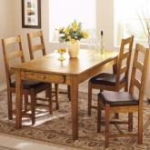 Unbranded Country Oak Dining Table and 4 Chair Set