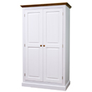 Country white painted all hanging wardrobe