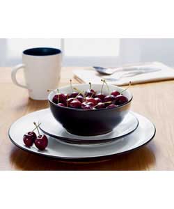 Coupe 16 piece White Dinner Set