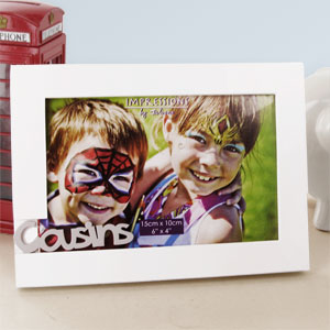 Unbranded Cousins 6 x 4 White Photo Frame