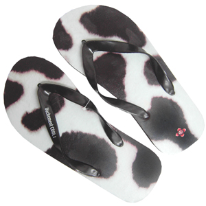 Unbranded (Cow Large) - Fun Tongs Mens Flip Flops