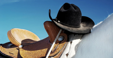 Unbranded Cowboy Riding Break for Two