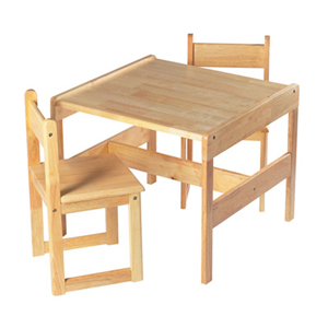 Unbranded Craftsman Table and Two Chairs