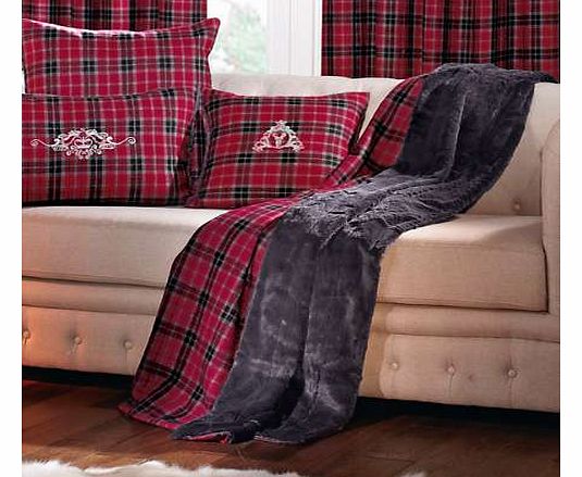 Unbranded Cranberry ValdIsere Throw