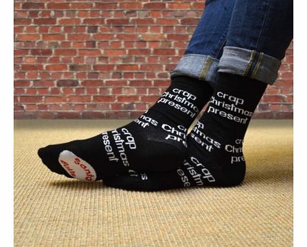 Crap Christmas Present SocksWell, the name says it all really - Crap Christmas Present Socks.A bit of a long standing joke with most families we think but dads usually are given socks for Christmas. Now you can, in a round about way tell him that you