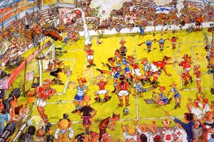 Cardboard jigsaw puzzle