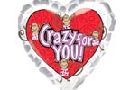 Unbranded Crazy for You Monkey Heart Balloon