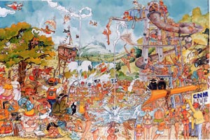 Cardboard jigsaw puzzle