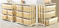 Cream 3 Drawer Chest With Liners