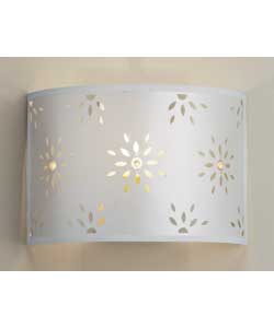 Unbranded Cream Laser Cut Beaded Wall Light