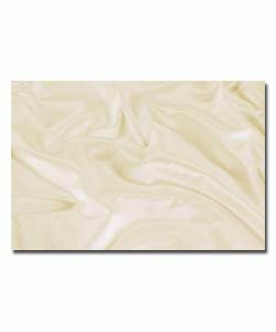 Cream Satin Single Flat Sheet.