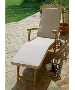 New quick dry fibre filling with mildew resistance. Zipped removable cover. Includes foot rest. Doub