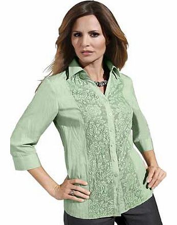 Unbranded Creation L Lace Trim Blouse