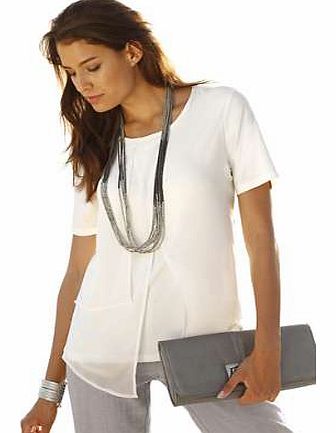 Unbranded Creation L Layered Chiffon Top