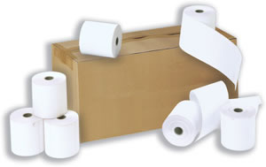 Unbranded Credit Card Rolls Carbonless 3-ply 57x54x12.7mm