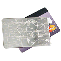 Unbranded Credit Card Underground Maps (London Underground)