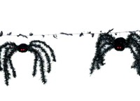 Unbranded Creepy Spider Foil Garland 3.65m