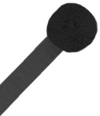 Unbranded Crepe Streamer Black 24m