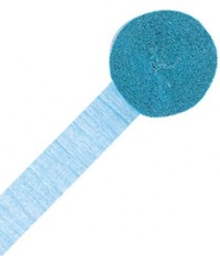 Unbranded Crepe Streamer Ice Blue 24m