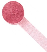 Unbranded Crepe Streamer Pink 24m