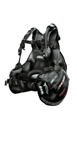 Cressi Aero Queen BCD Ladies, Bag expansion: mixed front-back, Material: 500 Cordura for the outer, 