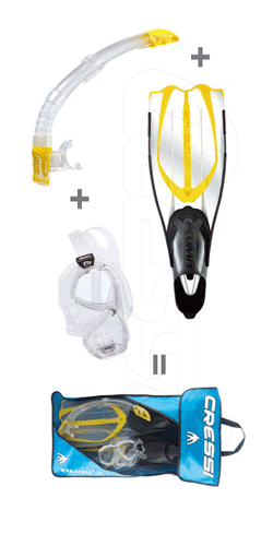 Cressi Pluma Dive Set 08, designed to channel water during use, the pluma is an excellent choice for